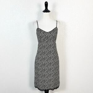 Vintage Y2K 90s Old Navy Fairy Grunge Dainty Ditsy Floral Lace Trim Slip Dress 4